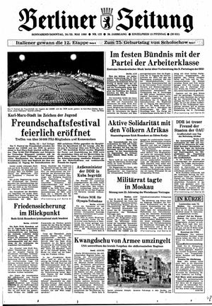 Berliner Zeitung Online-Archiv on May 24, 1980