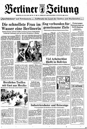 Berliner Zeitung Online-Archiv vom 22.07.1980