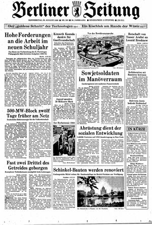 Berliner Zeitung Online-Archiv on Aug 28, 1980