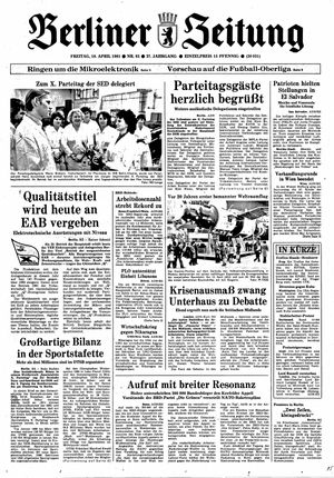 Berliner Zeitung Online-Archiv vom 10.04.1981