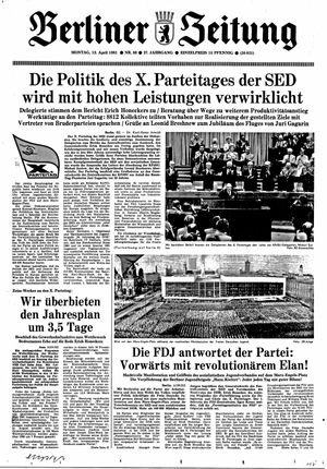 Berliner Zeitung Online-Archiv vom 13.04.1981
