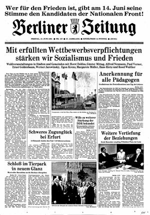Berliner Zeitung Online-Archiv vom 12.06.1981