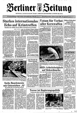 Berliner Zeitung Online-Archiv vom 05.08.1981