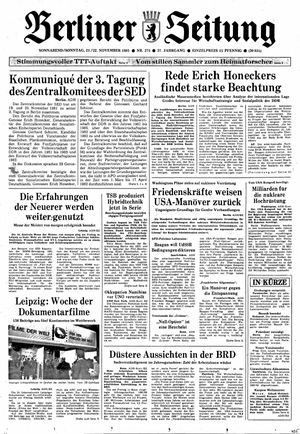 Berliner Zeitung Online-Archiv vom 21.11.1981