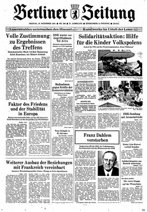 Berliner Zeitung Online-Archiv vom 18.12.1981