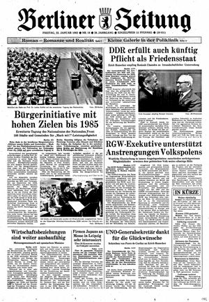 Berliner Zeitung Online-Archiv vom 22.01.1982