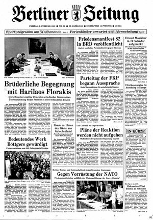 Berliner Zeitung Online-Archiv vom 05.02.1982