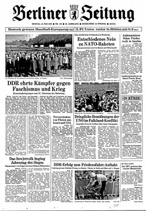 Berliner Zeitung Online-Archiv vom 10.05.1982