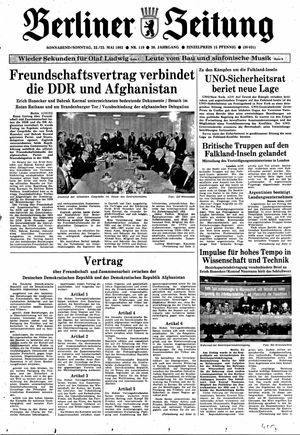 Berliner Zeitung Online-Archiv vom 22.05.1982