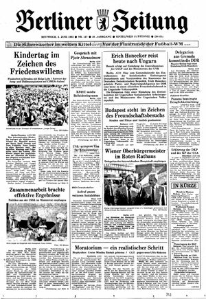 Berliner Zeitung Online-Archiv vom 02.06.1982