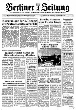 Berliner Zeitung Online-Archiv vom 27.11.1982