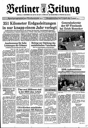 Berliner Zeitung Online-Archiv vom 03.12.1982