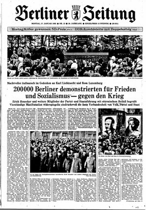 Berliner Zeitung Online-Archiv vom 17.01.1983