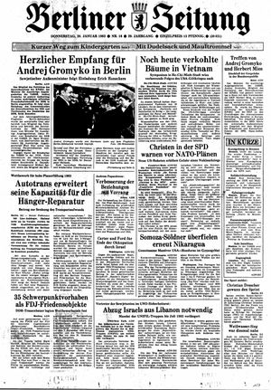 Berliner Zeitung Online-Archiv vom 20.01.1983
