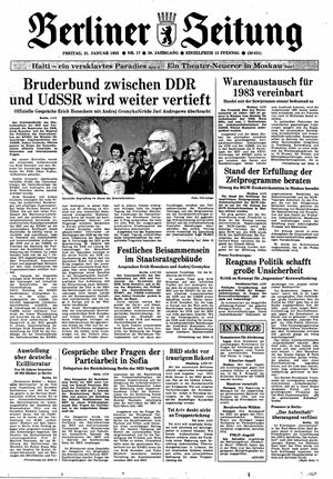 Berliner Zeitung Online-Archiv vom 21.01.1983