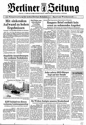 Berliner Zeitung Online-Archiv vom 04.02.1983