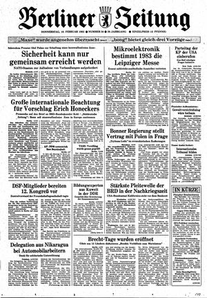 Berliner Zeitung Online-Archiv vom 10.02.1983