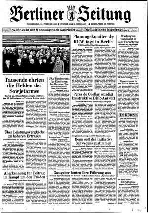 Berliner Zeitung Online-Archiv vom 24.02.1983