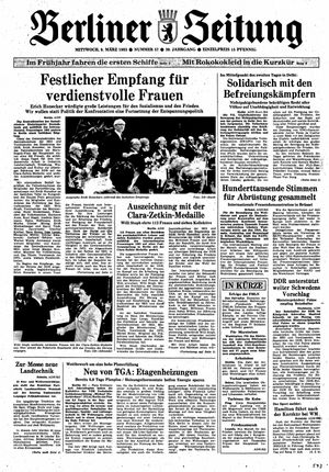 Berliner Zeitung Online-Archiv vom 09.03.1983