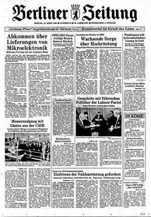 Berliner Zeitung Online-Archiv vom 18.03.1983