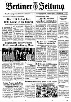 Berliner Zeitung Online-Archiv vom 19.03.1983