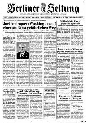 Berliner Zeitung Online-Archiv vom 28.03.1983