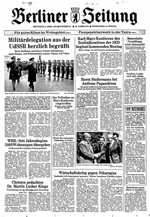 Berliner Zeitung Online-Archiv vom 06.04.1983