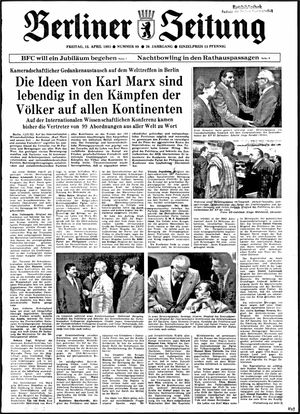 Berliner Zeitung Online-Archiv vom 15.04.1983