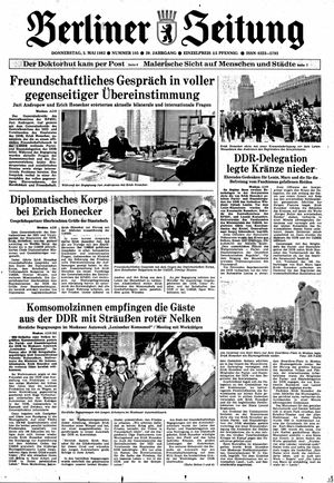 Berliner Zeitung Online-Archiv vom 05.05.1983