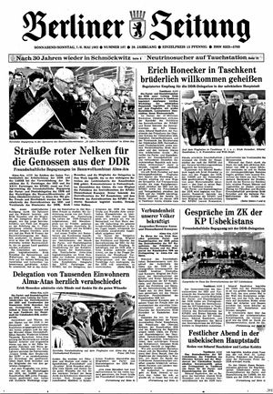 Berliner Zeitung Online-Archiv vom 07.05.1983