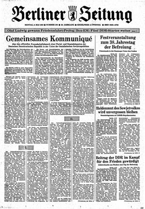 Berliner Zeitung Online-Archiv vom 08.05.1983