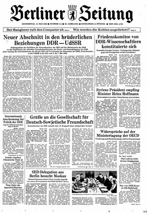 Berliner Zeitung Online-Archiv vom 12.05.1983