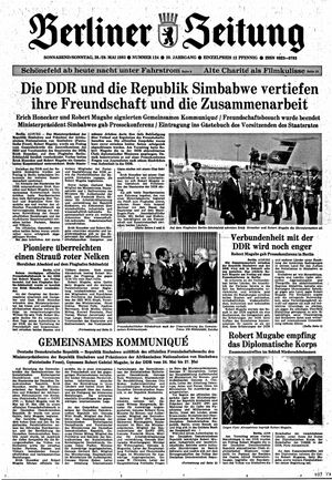 Berliner Zeitung Online-Archiv vom 28.05.1983