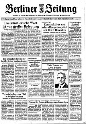 Berliner Zeitung Online-Archiv vom 31.05.1983