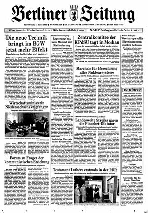 Berliner Zeitung Online-Archiv vom 15.06.1983