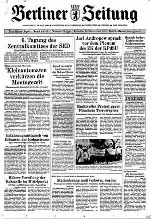 Berliner Zeitung Online-Archiv vom 16.06.1983