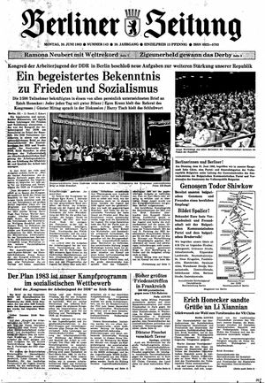 Berliner Zeitung Online-Archiv vom 20.06.1983