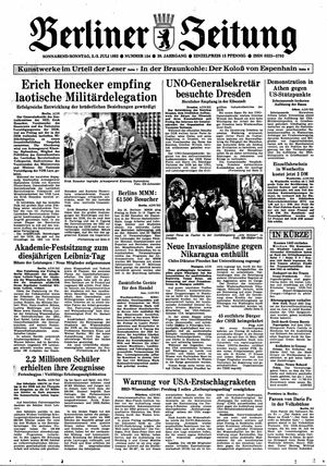 Berliner Zeitung Online-Archiv vom 02.07.1983
