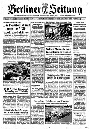 Berliner Zeitung Online-Archiv vom 14.07.1983
