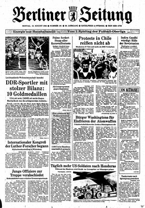 Berliner Zeitung Online-Archiv vom 15.08.1983