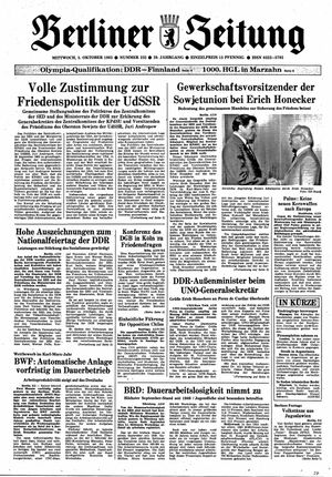 Berliner Zeitung Online-Archiv vom 05.10.1983