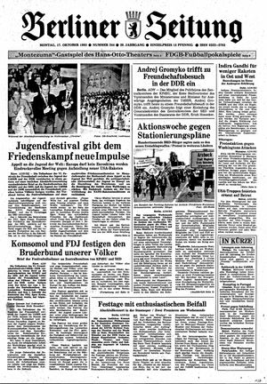 Berliner Zeitung Online-Archiv vom 17.10.1983