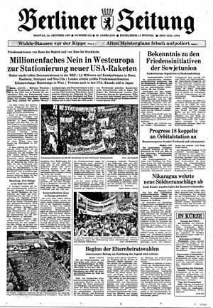 Berliner Zeitung Online-Archiv vom 24.10.1983