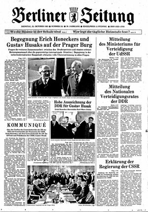 Berliner Zeitung Online-Archiv vom 25.10.1983