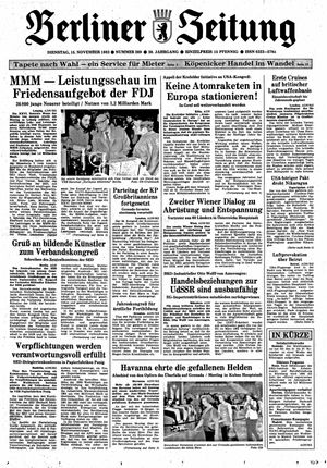 Berliner Zeitung Online-Archiv vom 15.11.1983