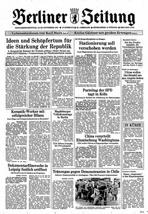 Berliner Zeitung Online-Archiv vom 19.11.1983
