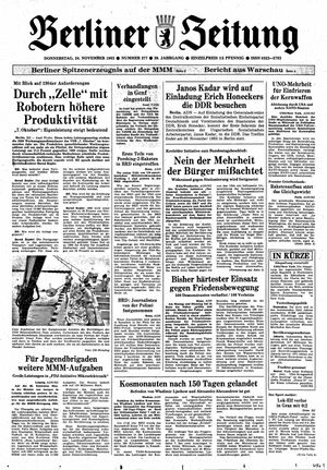 Berliner Zeitung Online-Archiv vom 24.11.1983