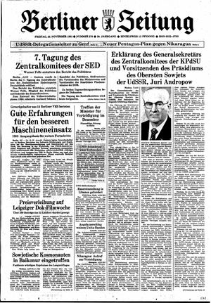 Berliner Zeitung Online-Archiv vom 25.11.1983