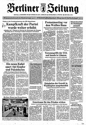 Berliner Zeitung Online-Archiv vom 05.12.1983