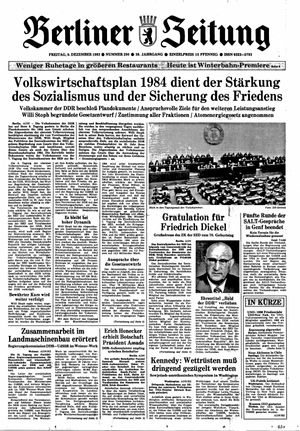 Berliner Zeitung Online-Archiv vom 09.12.1983